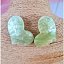Pendientes Corazón Verde